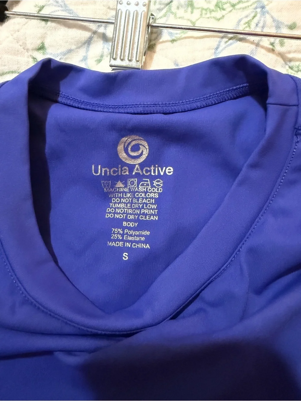 UNCIA Active royal blue workout set, size S